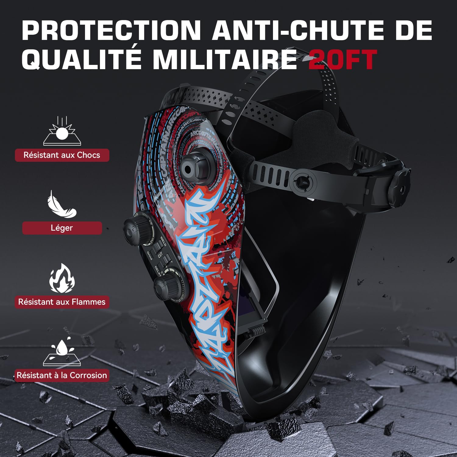 Casque de soudure Automatique MIG, TIG, ARC . ARCCAPTAIN