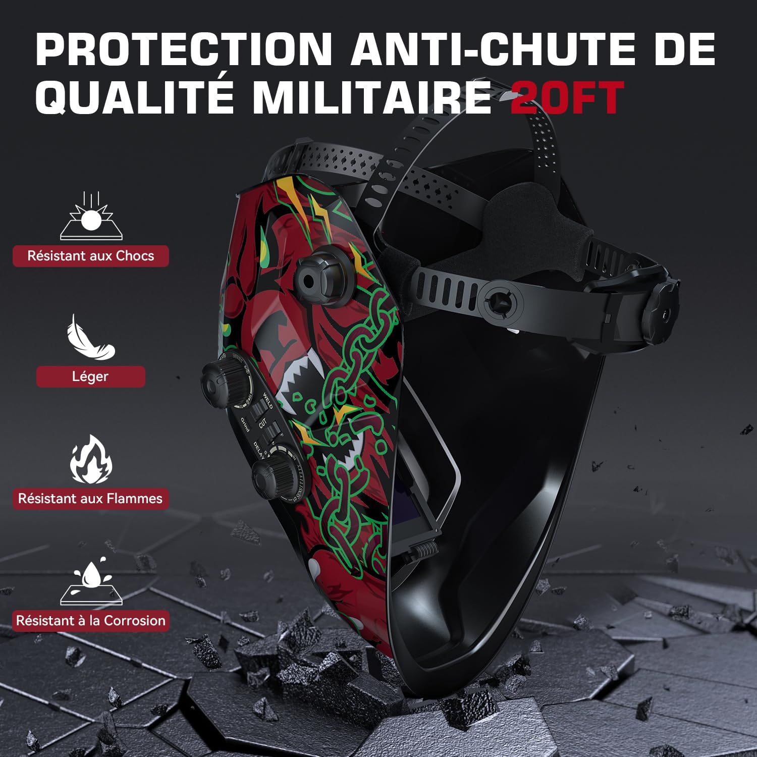 Casque de soudure Automatique MIG, TIG, ARC . ARCCAPTAIN
