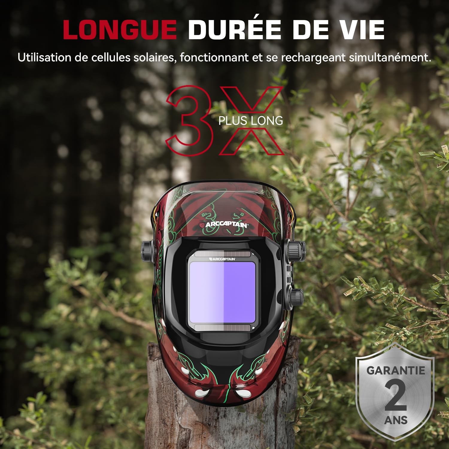 Casque de soudure Automatique MIG, TIG, ARC . ARCCAPTAIN