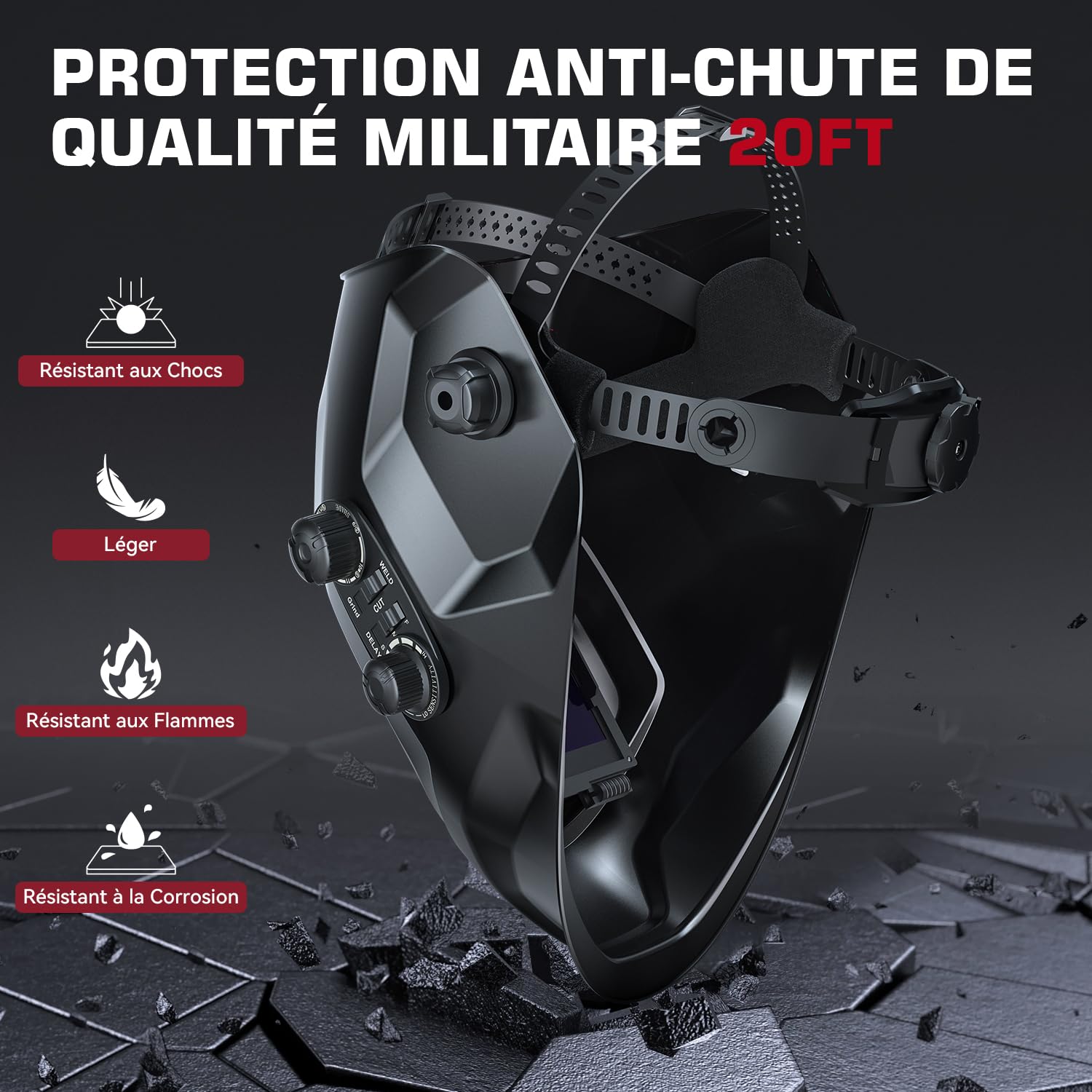 Casque de soudure Automatique MIG, TIG, ARC . ARCCAPTAIN