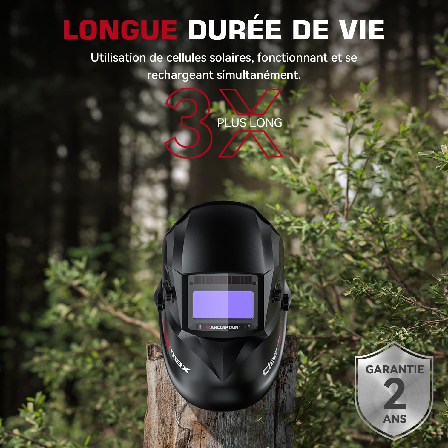 Casque de soudure ARCCAPTAIN , Assombrissement Automatique