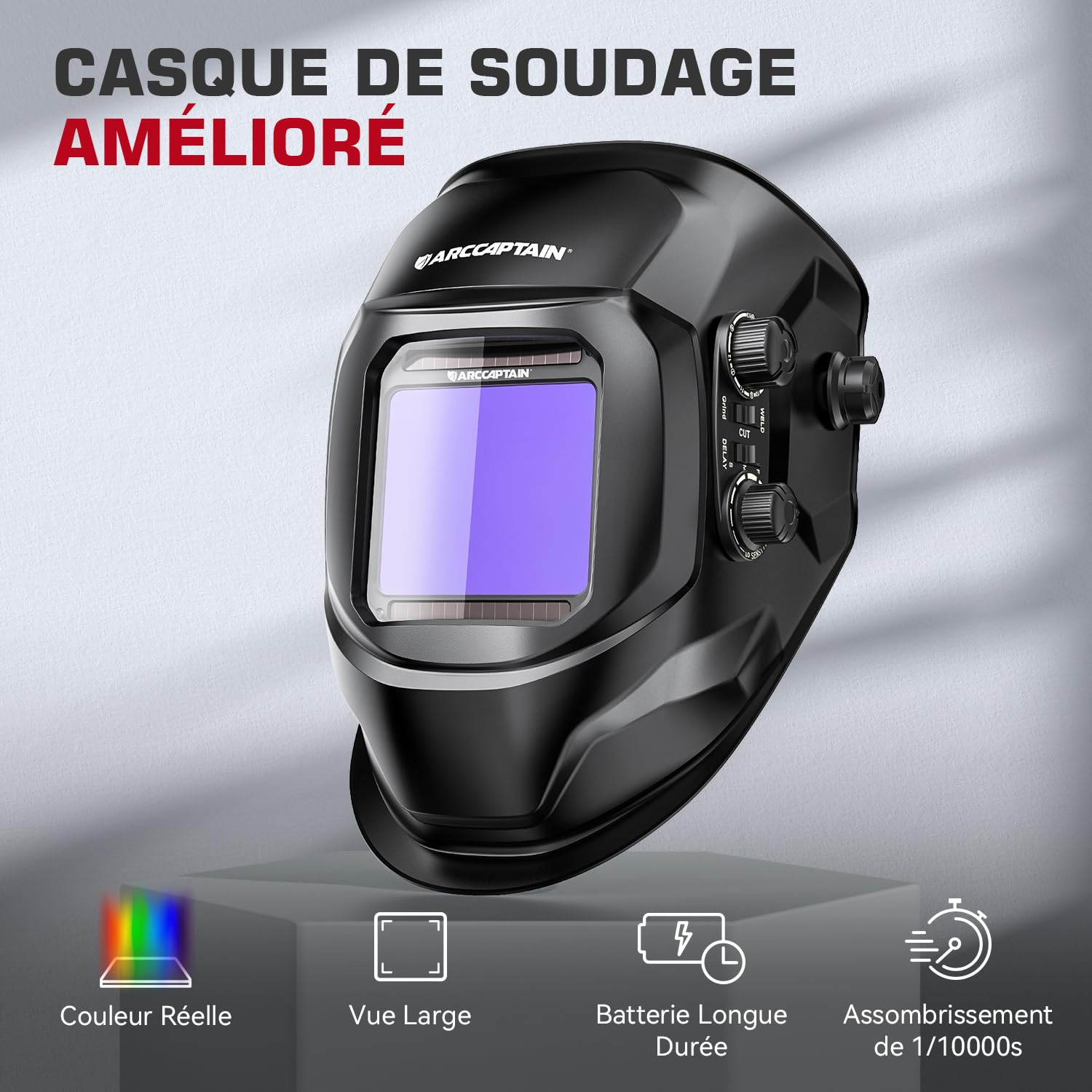 Casque de soudure Automatique MIG, TIG, ARC . ARCCAPTAIN
