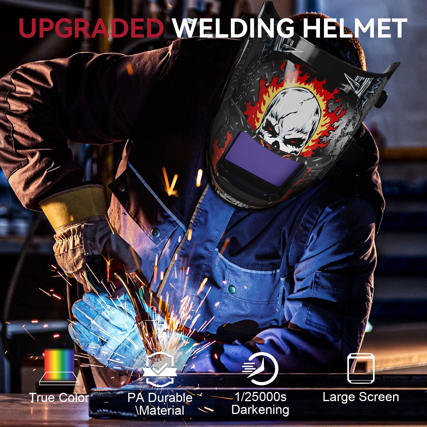 Casque de soudure Automatique MIG, TIG, ARC . ARCCAPTAIN
