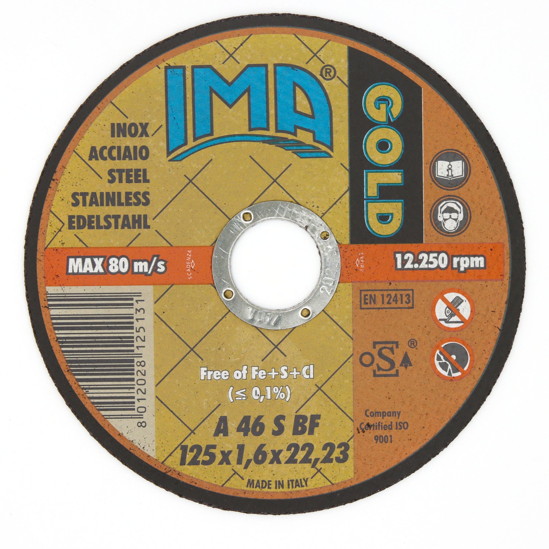 Disque de tronçonnage plat renforcé pour machine fixe de moyenne puissance - Corner Welding I Votre allié pour des soudures d'excellence