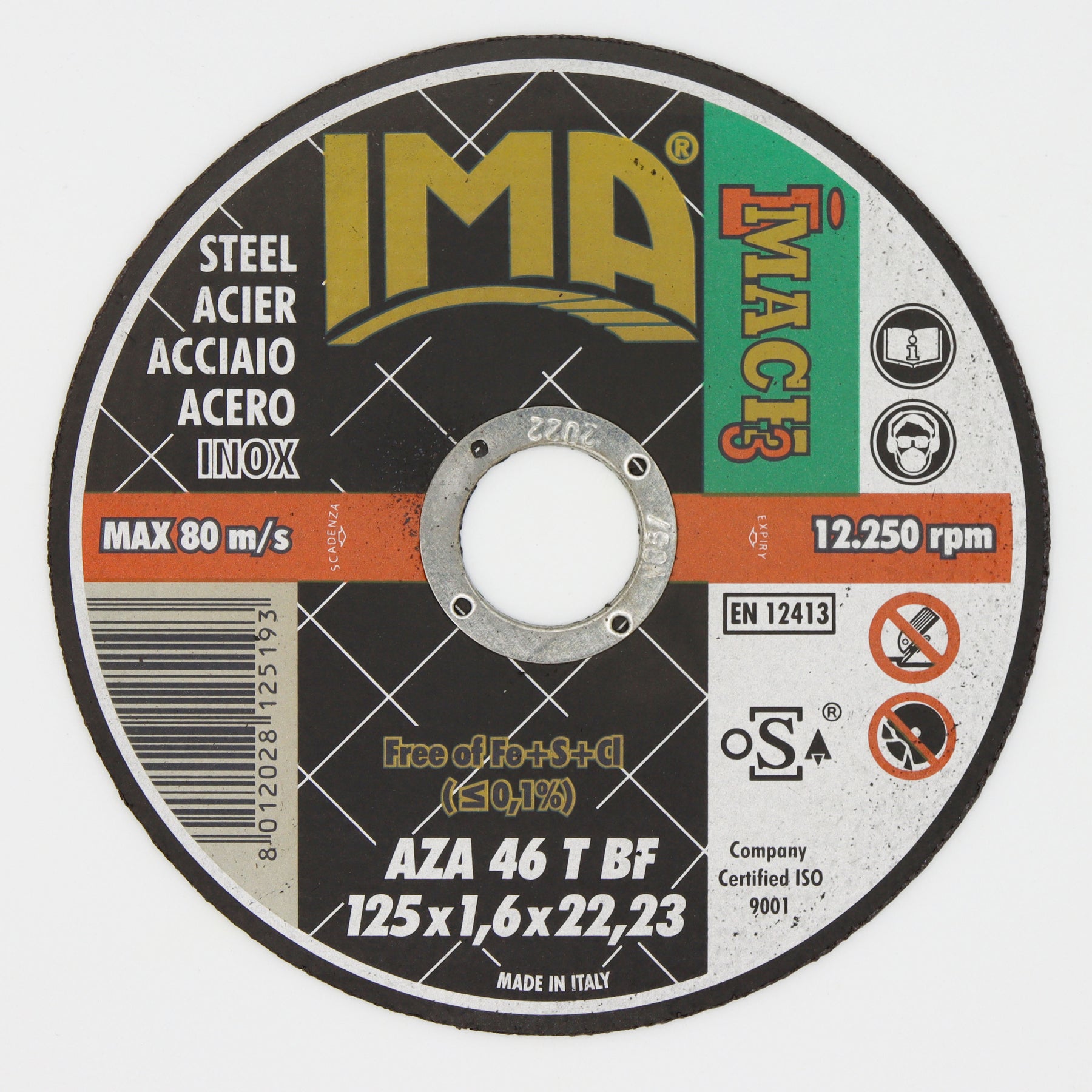 Disque de tronçonnage - Moyeu déporté - Gold Acier - Corner Welding I Votre allié pour des soudures d'excellence