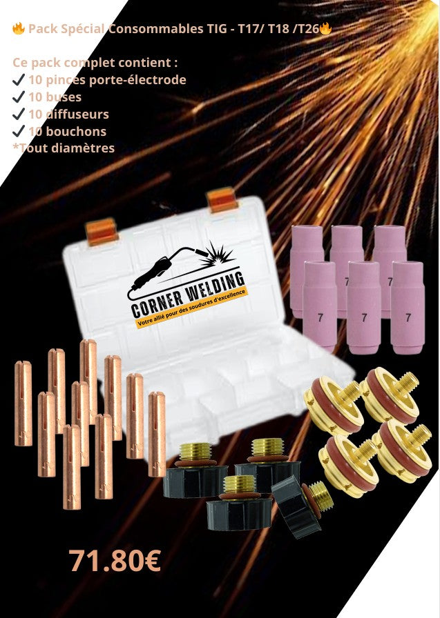 Pack Spécial Consommables TIG - T17 / T18 / T26