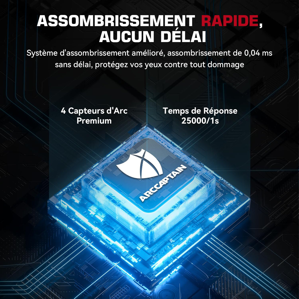 Casque de soudure Automatique MIG, TIG, ARC . ARCCAPTAIN