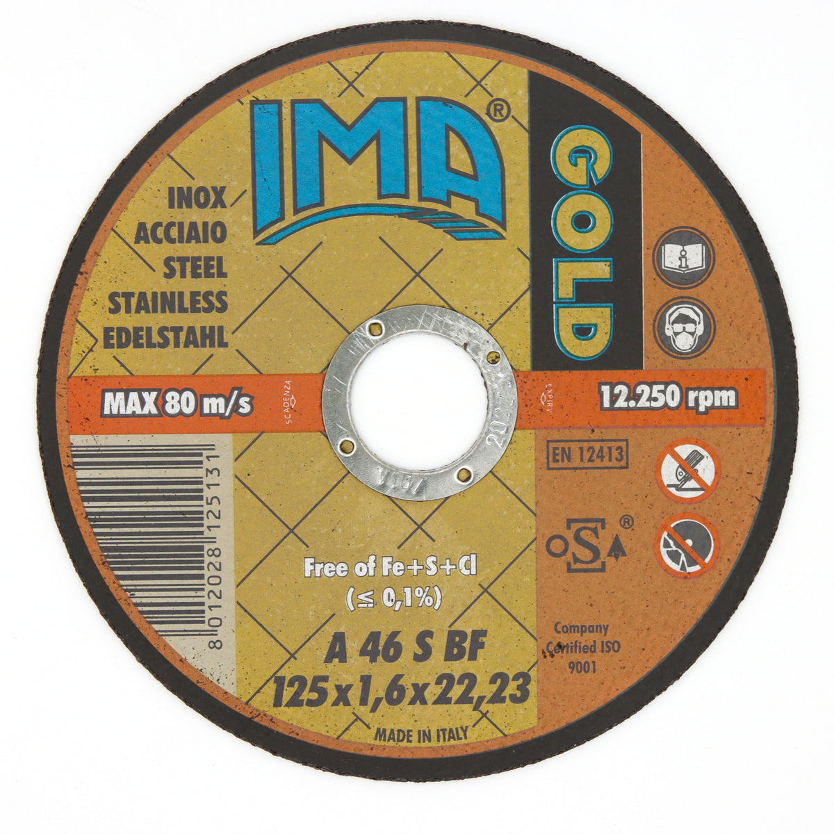 Disque de tronçonnage plat renforcé pour machine fixe de moyenne puissance - Corner Welding I Votre allié pour des soudures d'excellence