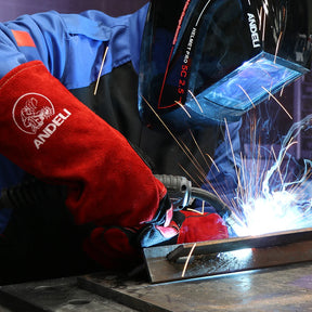 ANDELI 27cm Gants de soudage multifonctionnels - Corner Welding I Votre allié pour des soudures d'excellence